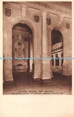 R323693 Scottish National War Memorial Ansicht von der Ehrengalerie mit Blick in
