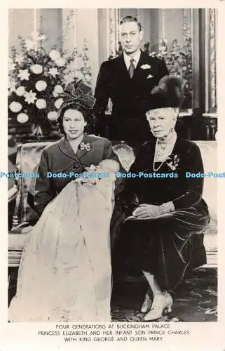 R321978 Vier Generationen im Buckingham Palace Prinzessin Elizabeth und ihr Kind