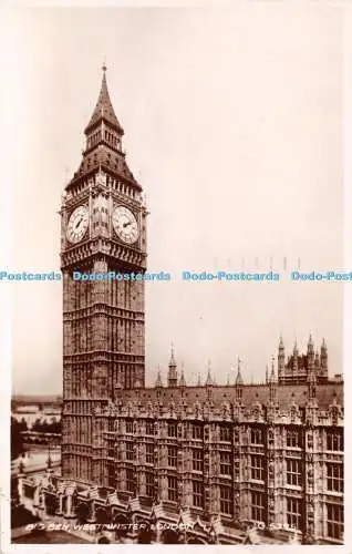 R321987 London Westminster Big Ben Valentine RP 1950