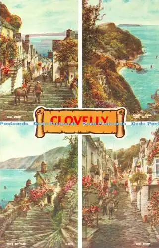 R322072 Clovelly High Street Rose Cottage Clovelly von Hobby Drive Bamforth Art
