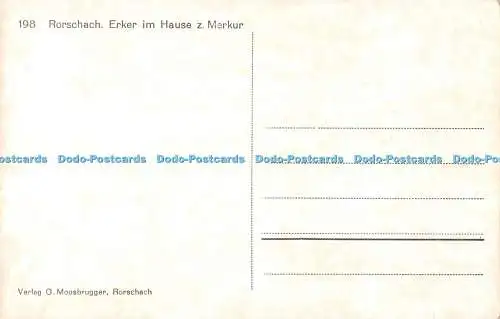 R322234 Rorschach Erker im Hause z Merkur O Moosbrugger