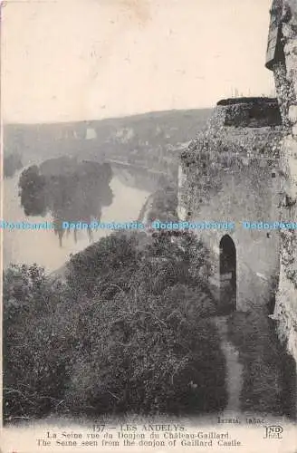 R322293 Les Andelys Die Seine vom Donjon der Burg Gaillard Istrien aus gesehen tab