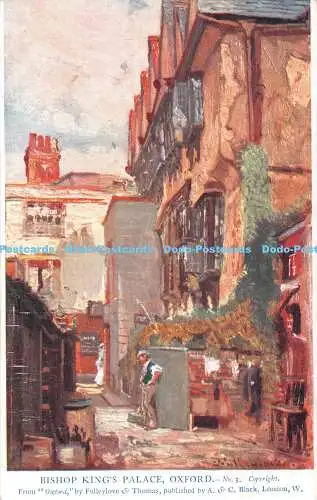 R322362 Oxford Bishop King Palace Fulleylove and Thomas A and C Black P R P C No