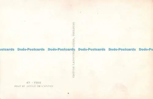 R322375 Foix Pont et Defile de L Ariege Labouche Freres Elfe