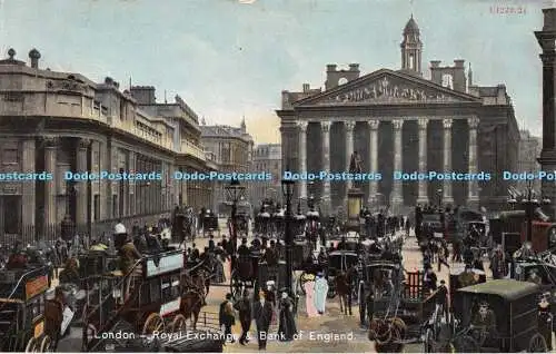 R318065 London Royal Exchange and Bank of England U1229 24