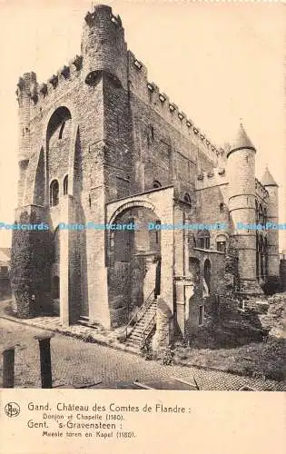 R324266 Gand Chateau des Comtes de Flandre Donjon et Chapelle 1180 Edouard Nels