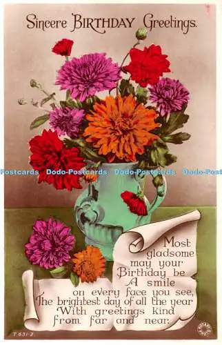R324825 Aufrichtige Geburtstagsgrüße T 631 2 Drehfoto Reg Design Nr 734734