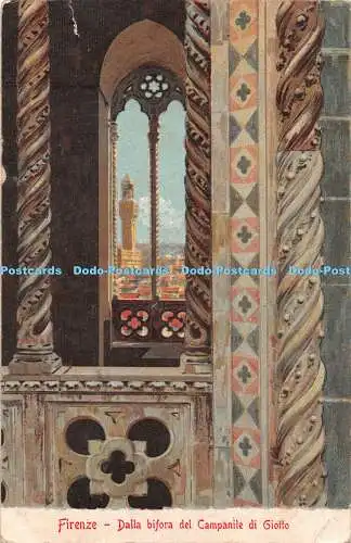 R324855 Firenze Dalla bifora del Campanile di Giotto Ferd Gobbato Editore Venezi