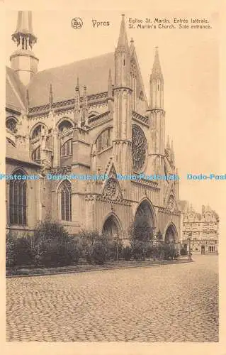 R324949 Ypern St Martins Kirche Seiteneingang Edouard Nels Ernest Thill Brux O N