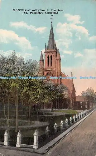 R324986 Montreal Eglise S Patrice St Patricks Church 14243 Postkarte 1922