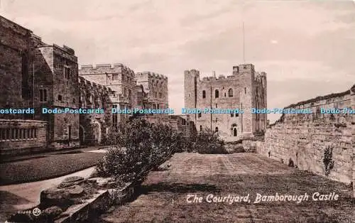 R326845 Bamborough Castle The Courtyard Valentines Serie 1914