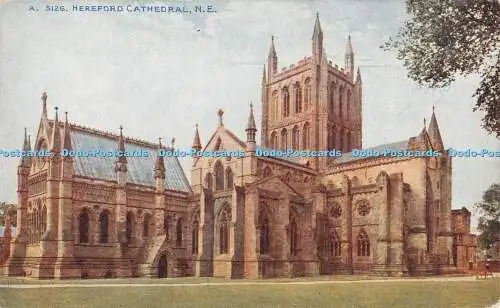 R326856 Hereford Cathedral N E Photochrom Celesque Series