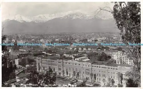 R328087 Chile Santiago Visto desde el Sta Lucia No 561 Ferrania 1961