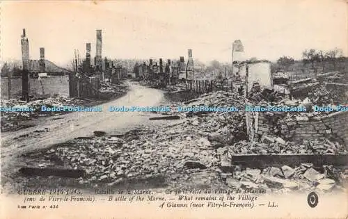 R328197 Guerre 1914 1915 Schraubstock Paris n 434 Schlacht an der Marne Was von der