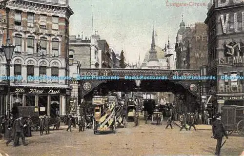 R326992 Ludgate Circus Postkarte