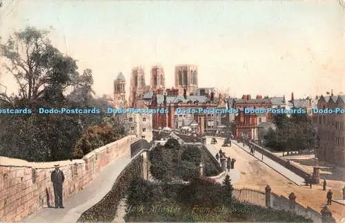 R328230 York Minster From City Walls F Frith and Co No 39492 1905