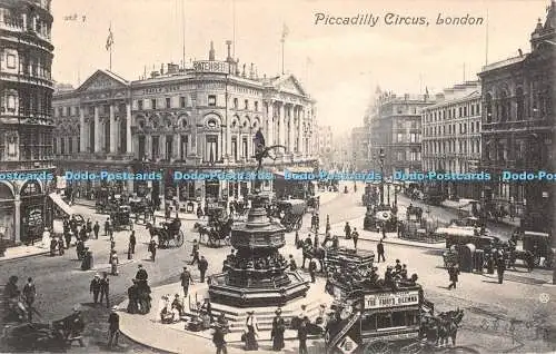 R327045 London Piccadilly Circus Valentines Serie 1907