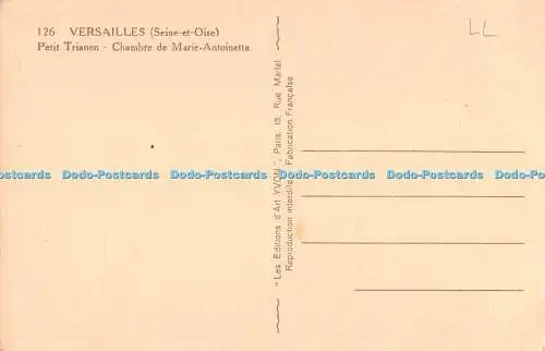 R328282 Versailles 126 Seine et Oise Petit Trianon Chambre de Marie Antoinette E
