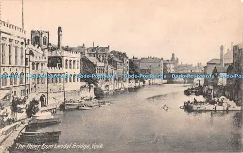 R328292 The River From Lendal Bridge York S 59904 Postkarte