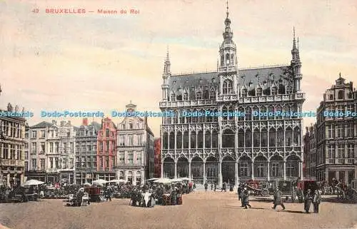 R327103 Bruxelles Maison du Roi Postkarte 1913