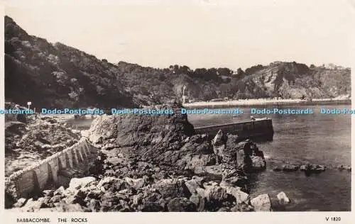 R325385 Babbacombe The Rocks The Photochrom Postkarte 1959