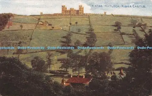 R327127 Matlock Riber Castle Photochrom 1919