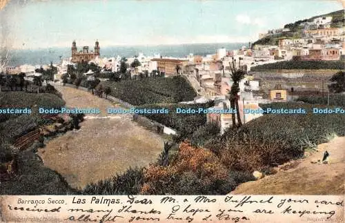 R327132 Barranco Secco Las Palmas Postkarte 1908