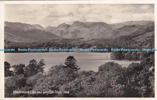 R325417 Windermere Lake and Langdale Pikes Sanderson and Dixon 1960