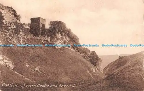 R328354 Castleton Peveril Castle and Cavedale F Frith and Co Nr. 37836