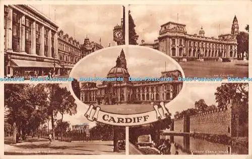 R328374 Cardiff Postkarte 1949