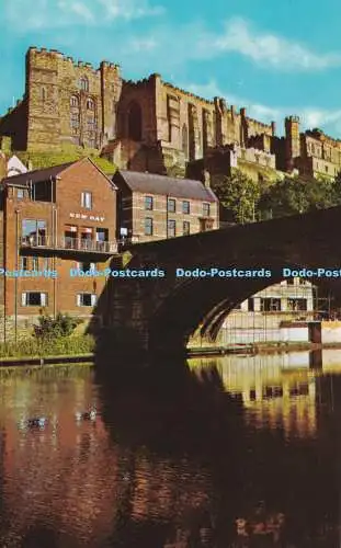 R325444 Durham The Castle and River Wear Postkarte