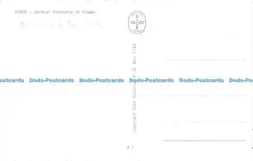 R328377 Aden General Panorama of Crater A 7 Dick Ketchian P O 1969