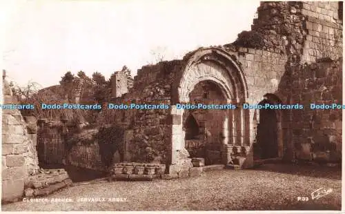 R327179 Jervaulx Abbey Cloister Arches Walter Scott RP