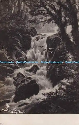R325476 Betty Coed Machno Falls Tuck Serie 5162 malerische Nordwales Serie
