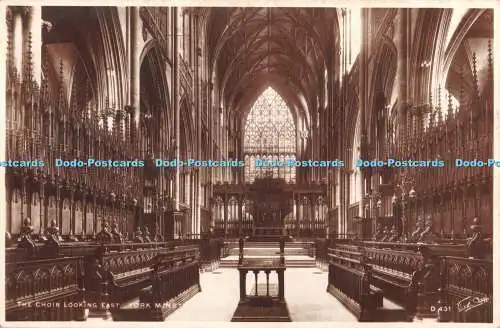 R327211 York Minster The Choir looking East Walter Scott RP 1931