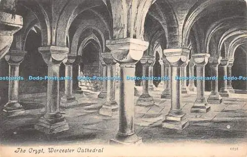 R328428 The Crypt Worcester Cathedral 6678 Valentines Series