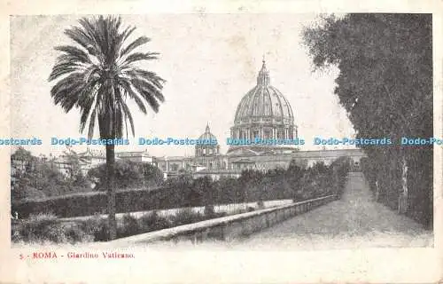 R327258 Roma Giardino Vaticano Postkarte