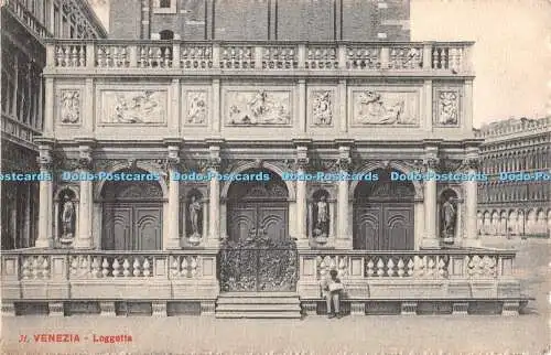 R327287 Venezia Loggetta Postkarte