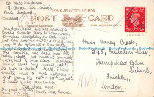 R329943 Edinburgh The Palace of Holyroodhouse Valentine RP 1938