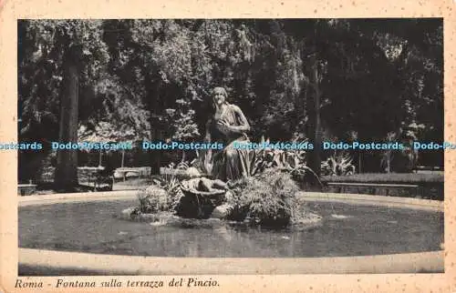 R327296 Roma Fontana sulla terrazza del Pincio Adolfo Como