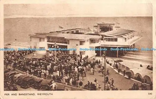 R327299 Weymouth Pier and Bandstand Dearden and Wade Sunny South Series 1949