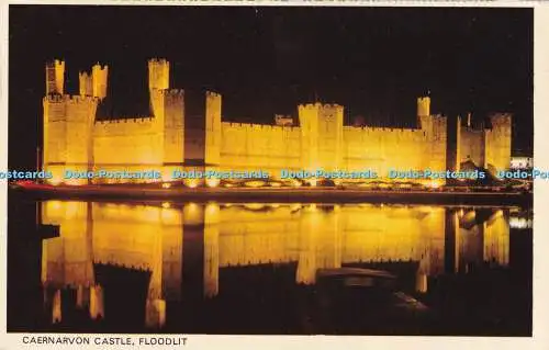 R325612 Floodlit Caernarvon Castle Photo Precision Limited Colourmaster Internat