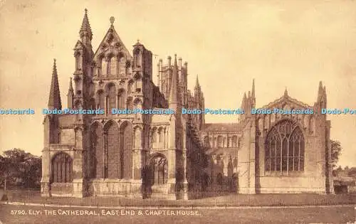 R328549 Ely The Cathedral East and Chapter House 3790 Photochrom Co RP 1914