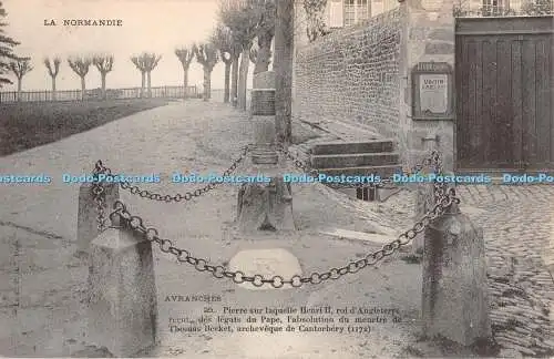 R329974 La Normandie Avranches Pierre sur Laquelle Henri II Rod Angleterre Rec