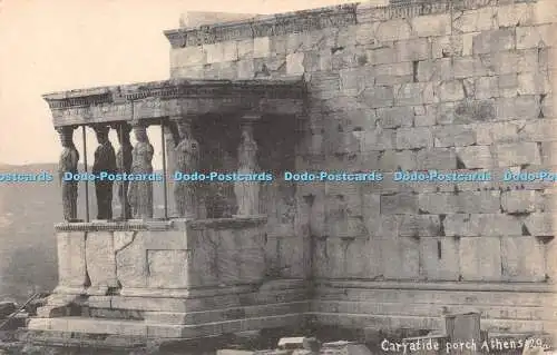 R327322 Karyatidenveranda Athen Postkarte