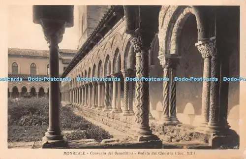 R329977 Monreale Convento dei Benedittini Veduta del Chiostro Sec XII G B P Ripr