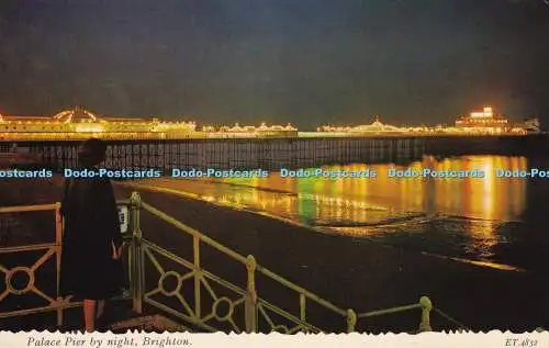 R325627 Brighton Palace Pier by night Valentine 1971