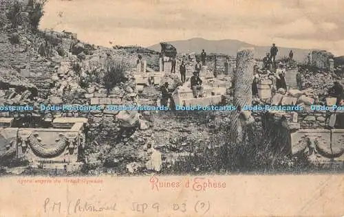 R327324 Ruines d Ephese Agora aupres du Grand Gymnas 1903