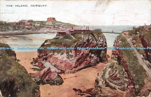 R329978 Newquay The Island Valentine Valesque Serie 1927