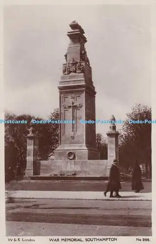 R325632 Southampton War Memorial W and K No 205 RP